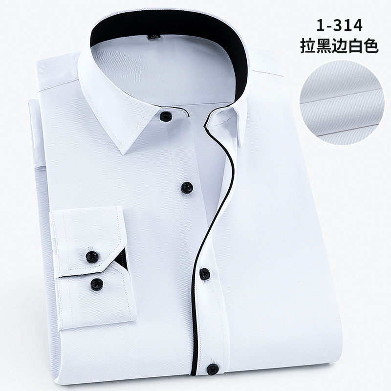 Camicia a maniche lunghe a righe nere bianche da 1 314 per gli uomini