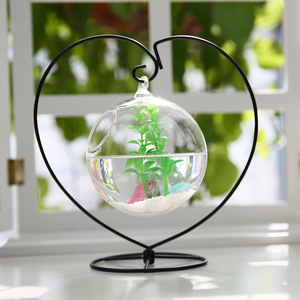 Présentoir en spirale, en fer forgé, support pour <span class=keywords><strong>boule</strong></span> <span class=keywords><strong>de</strong></span> <span class=keywords><strong>verre</strong></span> suspendu, <span class=keywords><strong>plante</strong></span> d'air, Terrarium, sorcellerie - Product Image 6
