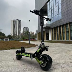 Trottinette électrique tout-terrain pour adultes Geofought 60V 30-40AH, batterie 60-120 km d'autonomie, double moteur, pneus tout-terrain de 11 pouces, suspension intégrale - Product Image 1