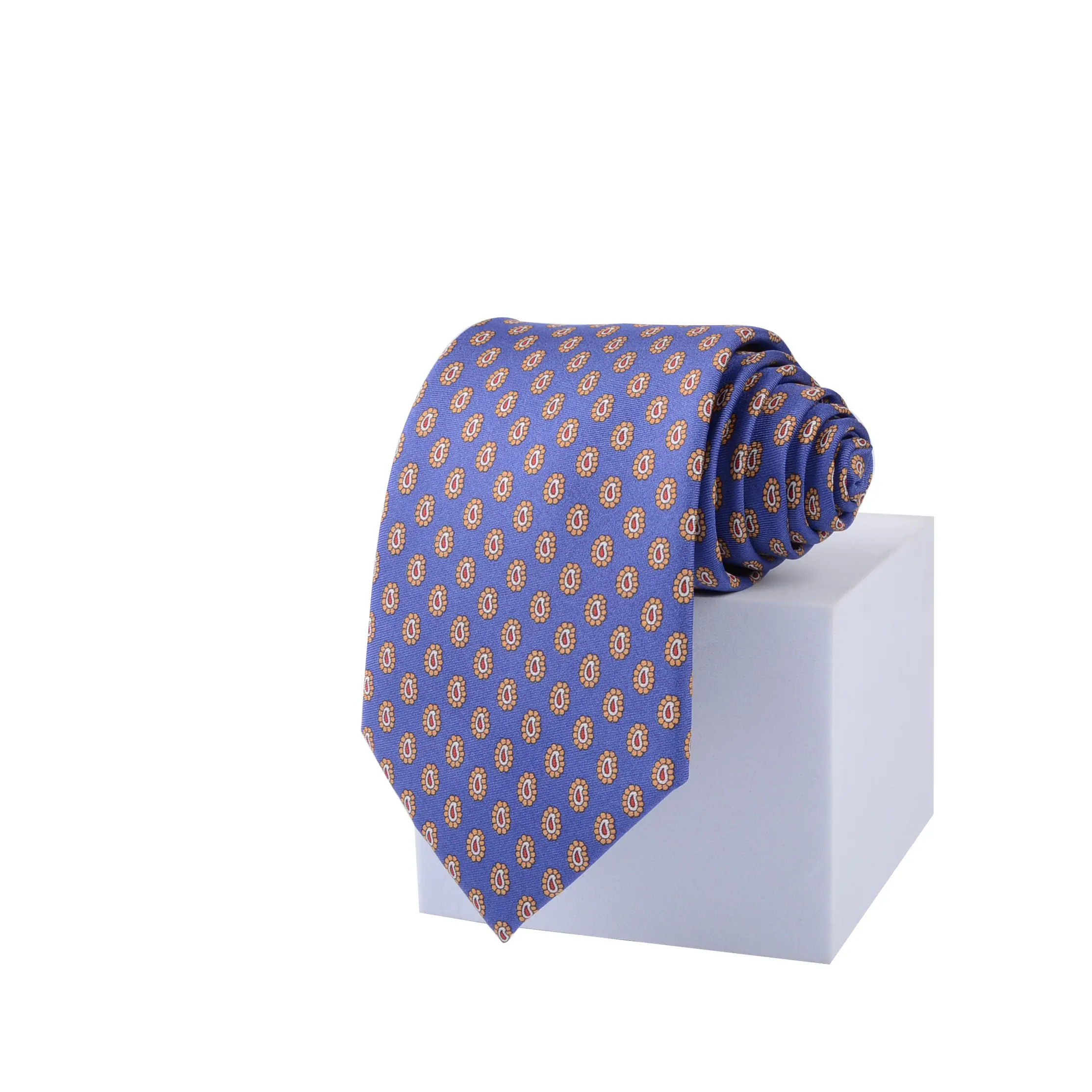 2024 модный дизайн роскошный мужской 100% шелковый галстук с рисунком шелковые деловые галстуки с индивидуальным логотипом