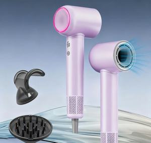 EU kho 1600W Máy sấy tóc tốc độ cao 200 triệu ion âm 110000 vòng/phút động cơ không chổi than 3 màu Vòng ánh sáng điện - Product Image 5