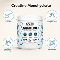 Aeglewell OEM Marque Privée 300g/500g Créatine Monohydrate en Poudre Sans Arôme pour Adultes Croissance Musculaire Non Destiné aux Femmes Enceintes
