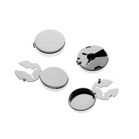 15mm 17.5mm 20mm Galvanisé Cooper Bouton Coupe Tortue Boucle Bouton Personnalisé Bouton De Manchette