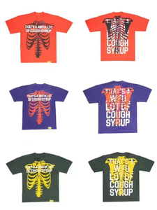 Camiseta de manga corta <span class=keywords><strong>para</strong></span> hombre, 100% algodón de alta calidad, corte oversize con hombros caídos, estampada con diseño 'THAT'S a AWFUL LOT of COUGH SYRUP', escaneable. - Product Image 2