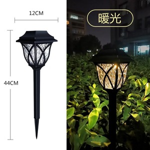 Source Outdoor Solar Lawn Lamp 44cm Warm <b>Light</b> Garden Decor Waterproof Ground <b>Plug</b> In Lighting - Product Image 1
