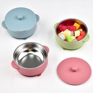 Bols d'alimentation portables pour bébé en acier inoxydable 304, isolation thermique, double paroi, non toxiques, compatibles lave-vaisselle, écologiques - Product Image 3