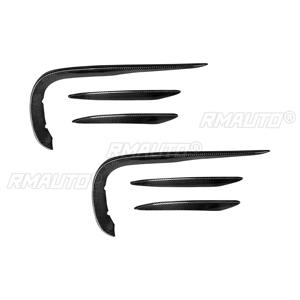 6 Piezas de Fibra de Carbono para Parachoques Delantero, Divisor de Aire, Rejilla de Admisión, Cubierta Decorativa para Mercedes Benz Clase E W211 W212 W213 2017-2020 - Product Image 4