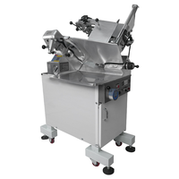 Nouvelle trancheuse à viande électrique automatique, lame en acier inoxydable, épaisseur réglable, haute efficacité, pour la découpe de viande congelée commerciale