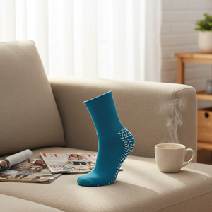 Calzini all'ingrosso taglia unica da donna e bambino con doppio bordo antiscivolo e logo, per uso quotidiano autunnale, ecologici - Product Image 1