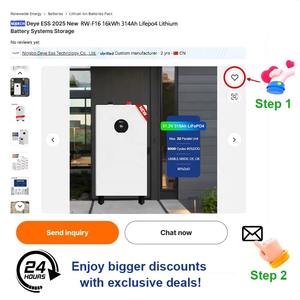 Deye SE-F16 LiFePO4 16kWh 51.2V 314Ah Batterie solaire à rack au lithium-ion à réseau hybride divisé - Product Image 5