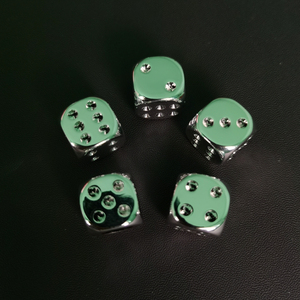 Tappi per Valvole Pneumatici a Forma di Dado, Copertura Valvola Cromata con Parte Superiore Verde, Adattamento Universale per Auto, Camion, SUV, Moto - Product Image 3