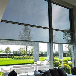 Foshan derniers grands stores roulants intelligents extérieurs sans fil Wifi contrôle stores occultants fenêtres stores roulants de levage électriques - Product Image 1