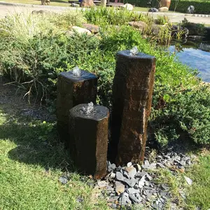 Decor fontana in pietra intagliata a mano statua scultura fontana in basalto