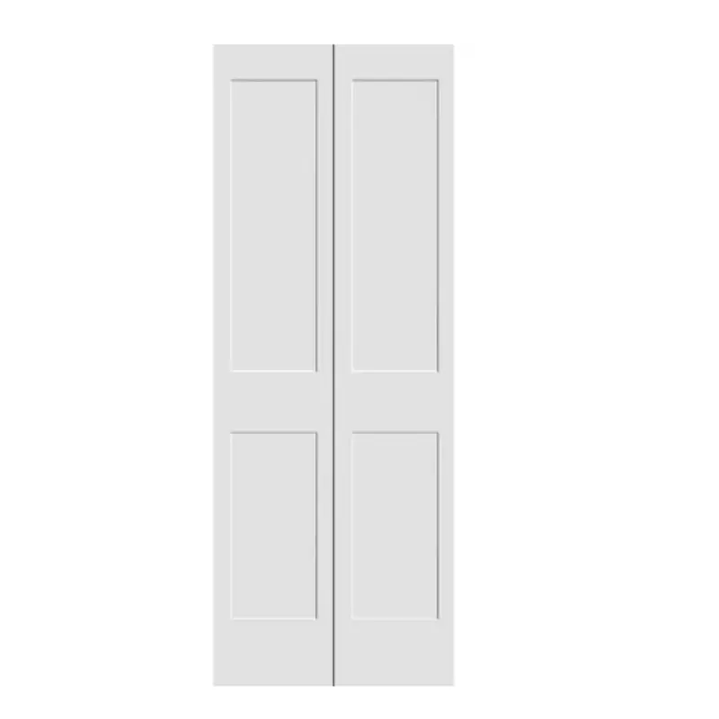 24 inç X 80 inç Popüler beyaz astarlanmalıdır petek kapı 2-Panel iç ikiye katlanmış kapı kalıplanmış