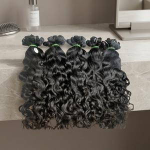 Extensiones de Cabello Humano Remy Rizado Natural, Cabello Humano Real, Suave, Voluminoso y de Aspecto Natural - Product Image 1