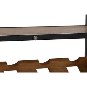 Soporte de Pared para Botellas de Cristal Metálico 102x32x60 Natural - Product Image 3