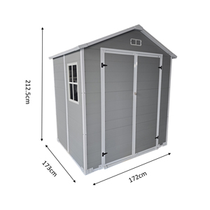 Abri de <span class=keywords><strong>jardin</strong></span> <span class=keywords><strong>extérieur</strong></span> en PVC et métal écologique, étanche et facile à assembler, 6x6, 6x8, 8x8, 12x12 pieds - Product Image 3