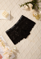 En stock – Lot de 6 culottes sexy en dentelle transparente pour femme, avec imprimé lettres, style boxer et shorty