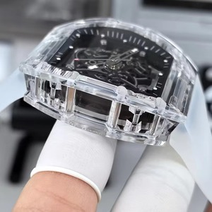 Montre mécanique automatique squelettée de luxe de haute qualité, édition limitée, boîtier cristallin, étanche, lumineuse, nouvelle - Product Image 3