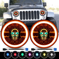 HYNBYZJ  Automobiles Phare LED 5,75 pouces pour camion, voiture tout-terrain, feux halo, phare rond LED étanche