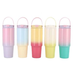 Botella de Acero Inoxidable Personalizada de 30 oz, Colorida, Portátil, para Regalos Navideños, Tazas de San Valentín, Vaso de 1000 ml - Product Image 1