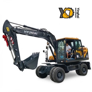 Excavadora de Ruedas Hyundai HW150 Nueva, Motor Cummins, Certificación EPA, Precio Bajo, Incluye Garra para Madera - Product Image 2