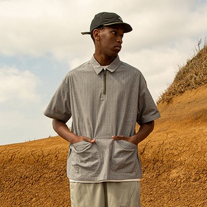 T-shirts de course d'extérieur légers à séchage rapide, manches courtes, respirants, pour la randonnée et le fastpacking, coupe oversize, imprimés Ripstop - Product Image 2