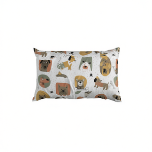 Ensemble de draps de lit Queen Size Cani en coton 100% avec motif chien, taie d'oreiller incluse - Product Image 3