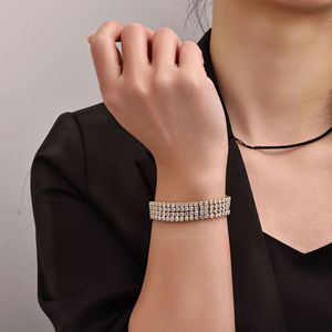 Fashion Cuff <b>Bracelets</b> <b>Copper</b> Alloy Channel Setting Party Jewelry Women's <b>Bracelet</b> - Product Image 3