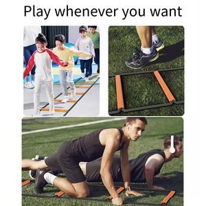 Escalera de Agilidad Multifuncional Portátil para Niños, Escalera de Entrenamiento de Velocidad, 3.5 kg, para Todas las Estaciones - Product Image 2