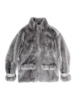 Manteau d'hiver duveteux de haute qualité pour homme, Super doux et confortable, manteau en fourrure de lapin Rex de haute qualité, Offre Spéciale