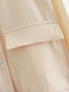 Blouson Bomber Femme Automne Boutonné Style Baseball <span class=keywords><strong>Aviateur</strong></span> Courte Vintage Manches Longues Vêtement d'extérieur 3897 - Product Image 4