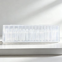 French Hollow Dual Form Luxus-Acryl-Nagelspitzen, vollflächig, quadratische Form, transparent, vorgefertigt für den Fingergebrauch, 120 Stück, OEM