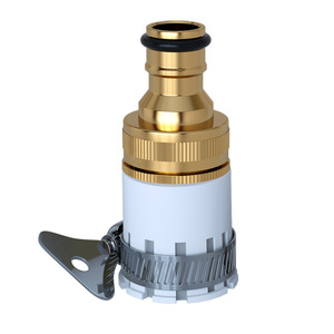Connecteur de Robinet Multifonctionnel en Laiton DN15-DN20, Raccord de Tube Verrouillable, Accessoire pour Tuyau d'Eau - Product Image 3