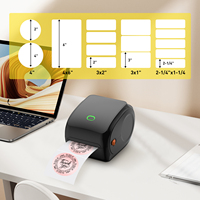 Uyin Y468 4 pouces 4x6 expédition de codes-barres 110mm imprimante d'étiquettes d'autocollants Bluetooth thermique directe pour l'industrie logistique Express