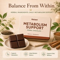Complément Alimentaire au Chocolat à Base de Plantes pour Soutenir le Métabolisme Antioxydant pour Hommes, Saveur Chocolat