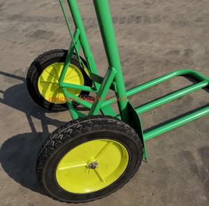 Carro de mano de entrega de <span class=keywords><strong>100kg</strong></span>, camión de saco de mano plegable con dos ruedas sólidas, carros de herramientas para un transporte conveniente - Product Image 3