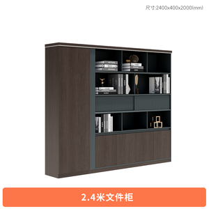 Bureau de direction modulaire convertible de luxe avec rangement, design moderne en MFC, mobilier de bureau sain - Product Image 6