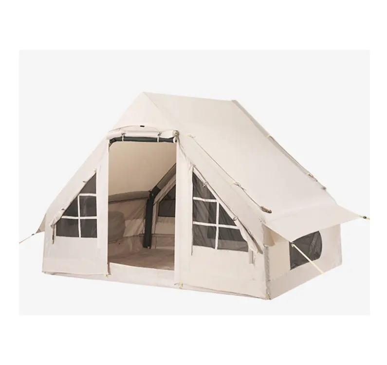 Outdoor Automatische Camping Opblaasbare Tent Familie Outdoor Camping Opblaasbare Tent Luchtpaal Canvas Muur Tent