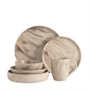 Assiettes en porcelaine décoratives avec émail coloré, écologiques pour la salle à manger et les événements - Product Image 1