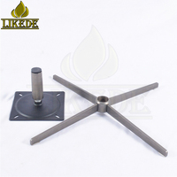 Base de chaise pivotante moderne en métal et fer à 4 branches, style Ray Beam Star, pour meubles