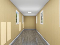 Casa Contenedor Aislada de 12 Metros/40 Pies con Baño y Área de Lavandería