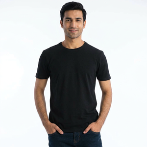 T-shirts vierges pour hommes en polyester, t-shirts de sport, hauts unisexes pour la gym, coupe ajustée, t-shirts unis, t-shirts amples pour hommes - Product Image 1