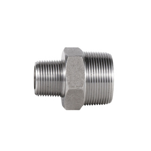 BS 3799 thép carbon CS A105 1/4 "-1/8" NPT BSP nam ren kết thúc phụ kiện hơi say giảm Hex núm vú giảm núm vú lục giác - Product Image 2