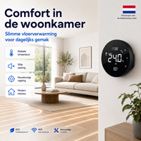Termostato Inteligente con Wifi para Caldera de Gas y Calefacción por Suelo Radiante Eléctrica de Bajo Consumo para Sala de Estar