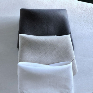 Serviettes en tissu de coton faites à la main, douces et absorbantes, papier de lin pour les repas de mariage, de fête et d'événements, repas sans dégâts - Product Image 4