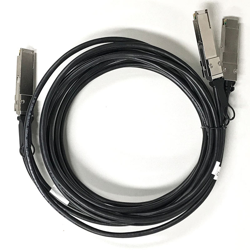 HONPNK S-QSFP Copper Cable Passive Cable Assembly QSFP28 to 2QSFP28G Twinax Qsfp28G One to Two Direct Attach QSFP+ DAC Cable