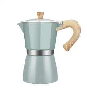 เตาอะลูมิเนียม Moka Pot,หม้อชงกาแฟจากอิตาลีเครื่องชงเอสเปรสโซบนเตาจากอิตาลี