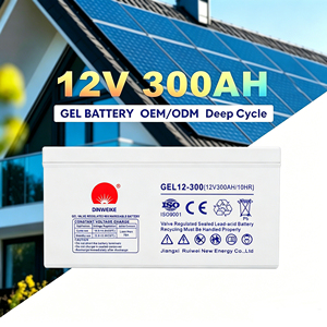แบตเตอรี่ตะกั่วกรดเจลรอบลึก12V 300Ah 200Ah 250Ah 1000รอบแบตเตอรี่ VRLA สำหรับระบบพลังงานแสงอาทิตย์ & UPS แบบเจล-12 300/20 - Product Image 4