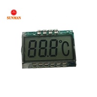 Rohs kustom Tn Htn Stn Fstn Va layar Lcd 2 3 Digit ukuran kecil Lcd 7 Segmen Tampilan pendingin